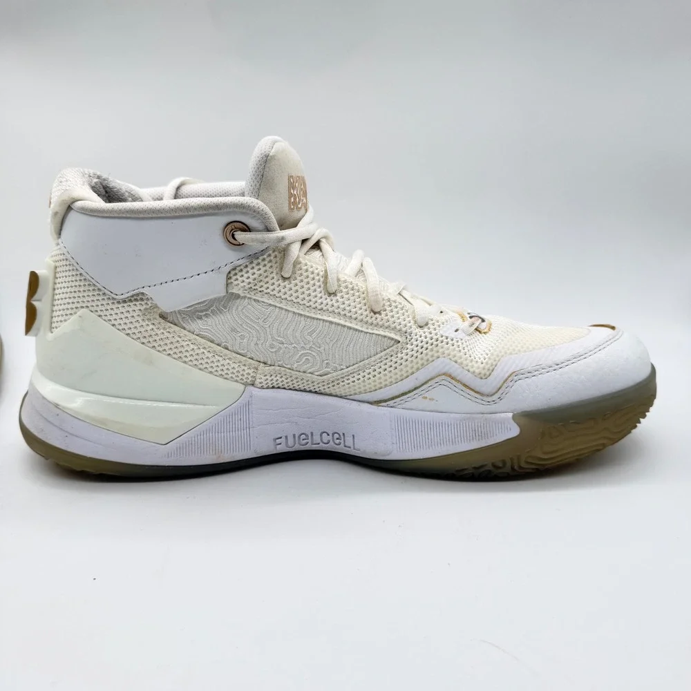 New Balance Kawhi Signature 1 White Gold Gum Basketball Shoes Mens 11 BBKLSWW1